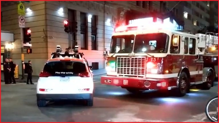cruise car blocks ambulance